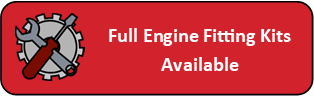 Red image with tools graphics and text Full engine fitting kits available.