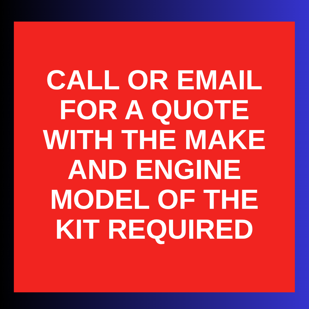 Red box with a blue border with text of how to get a quote.