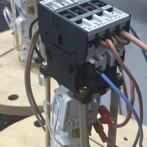 Image of components on a fuel tank heater being built in the workshop at Preheat