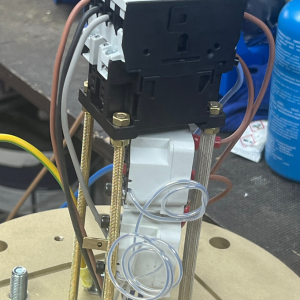 Image of components on a fuel tank heater being built in the workshop at Preheat