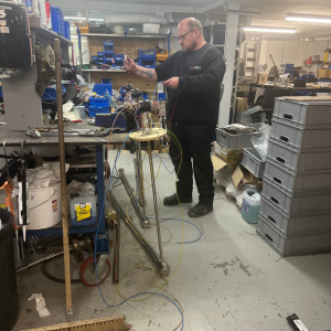 Image of engineer building fuel tank heaters in workshop at Preheat