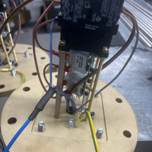 Image of components on a fuel tank heater being built in the workshop at Preheat