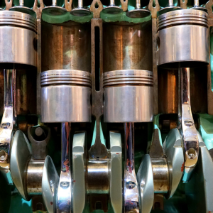 close up image of several pistons.