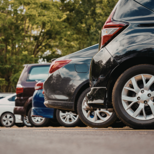Image of several vehicles from the rear view.